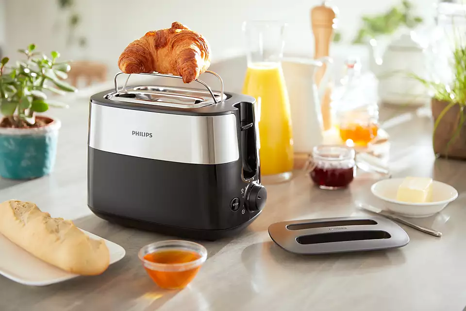 PHILIPS Daily Collection Tosteris, 830 W (melns) HD2517/90
