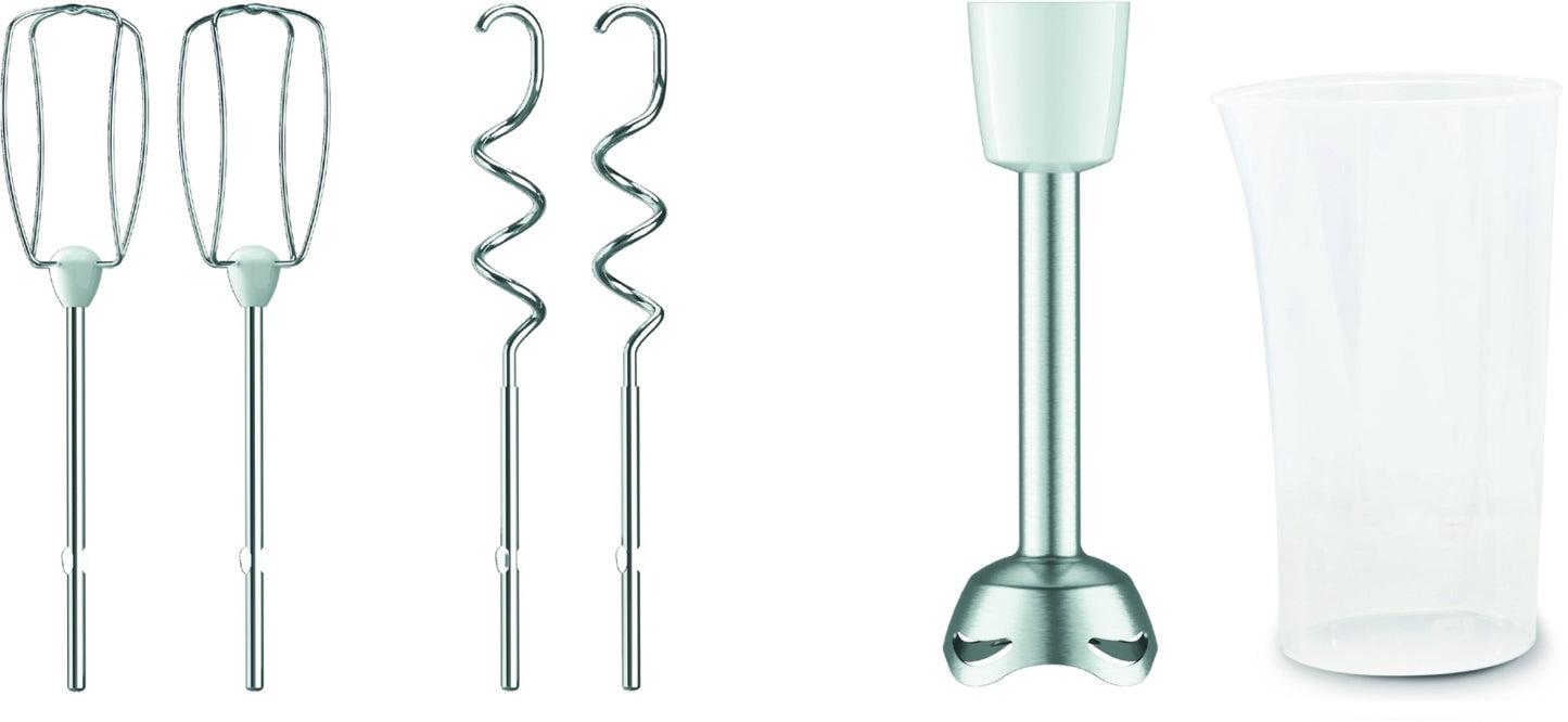 TEFAL mikseris Prep'Mix+, 500W, balts/pelēks HT462138