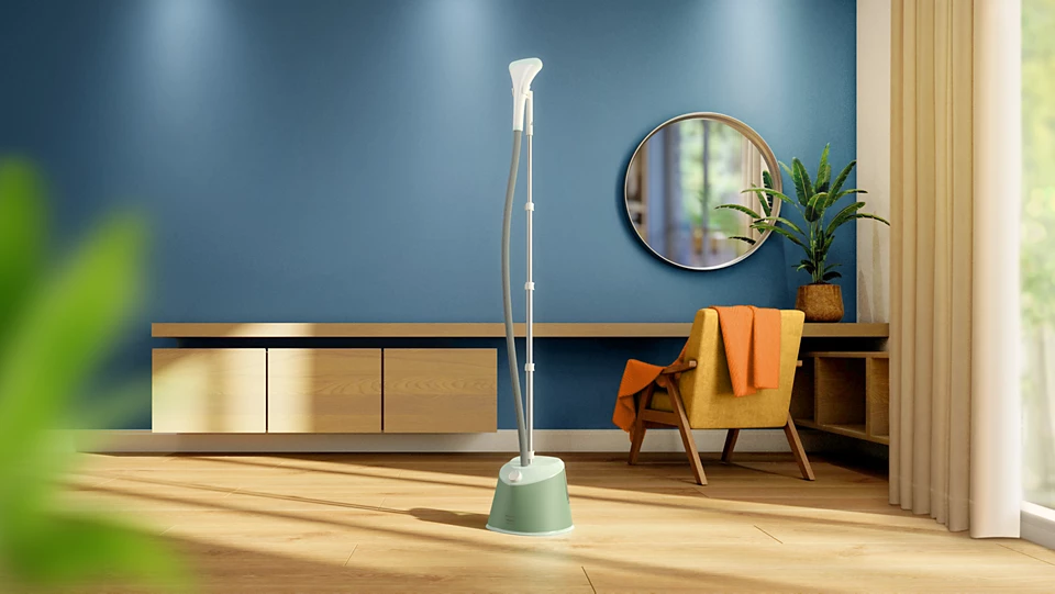 PHILIPS 1000 sērijas Tvaika gludeklis ar statīvu, 1600 W, zaļš STE1010/70