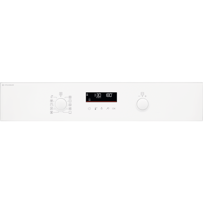 Electrolux Tvaika cepeškrāsns 600. sērija ar SteamBake iebūv., balta EOD6C77WV