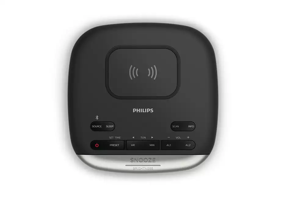 PHILIPS Radio pulkstenis, melns TAR7606/10