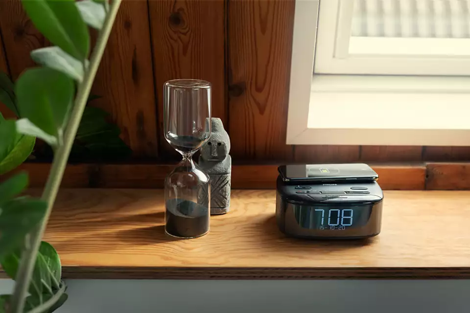 PHILIPS Radio pulkstenis, melns TAR7705/10