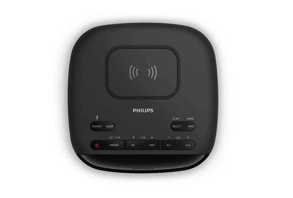 PHILIPS Radio pulkstenis, melns TAR7705/10
