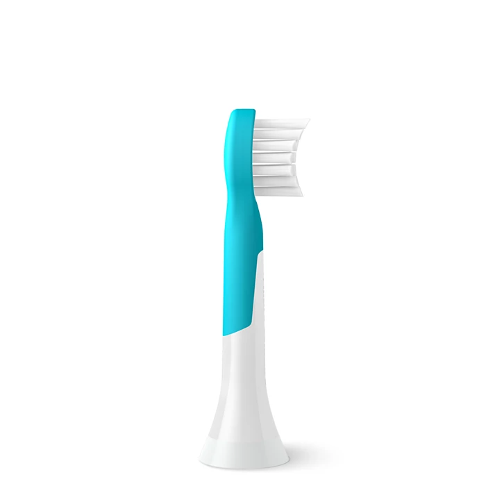 Sonicare for Kids Mini zobu birstes uzgalis, 2 gab,3+, Balta/ciāna HX6032/90