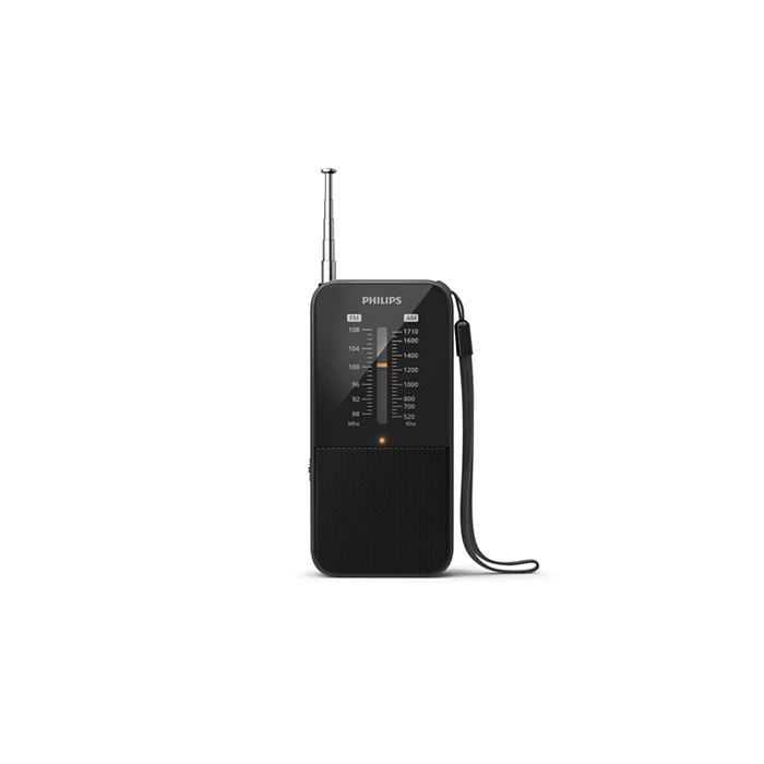 PHILIPS portatīvais kabatas izmēra radio, melns TAR1509/00