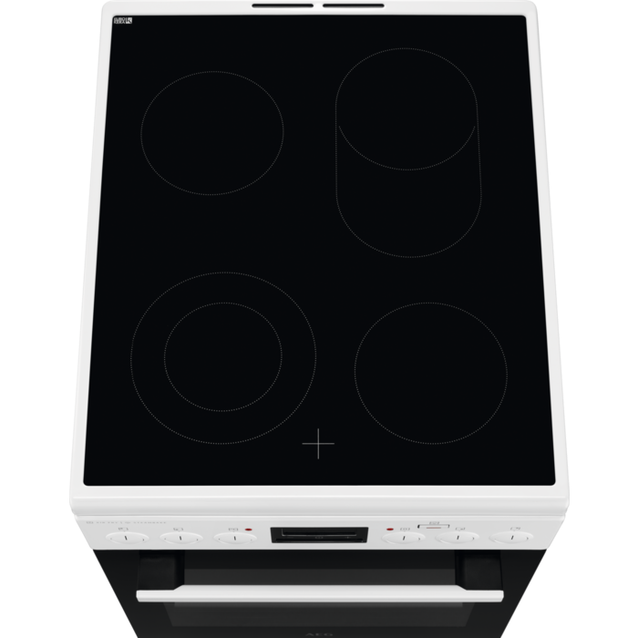 AEG keramiska plīts, balta CCB56481BW