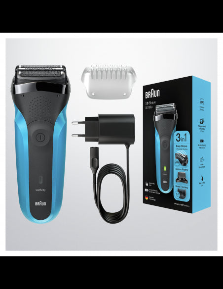 BRAUN el.skuveklis 310BT, melns/zils 310BT