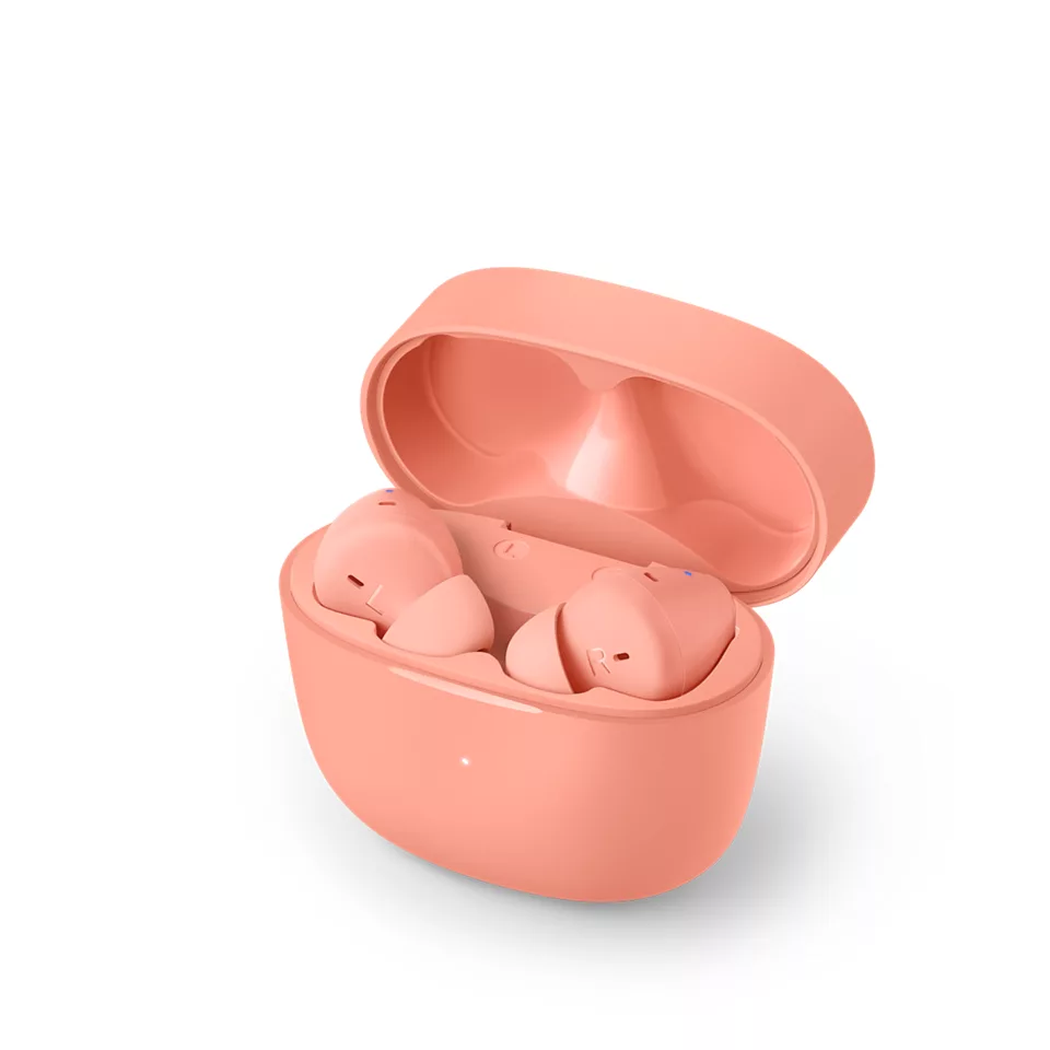 PHILIPS in-ear true bezvadu austiņas ar portatīvo uzlādes ietvaru, rozā TAT2206PK/00