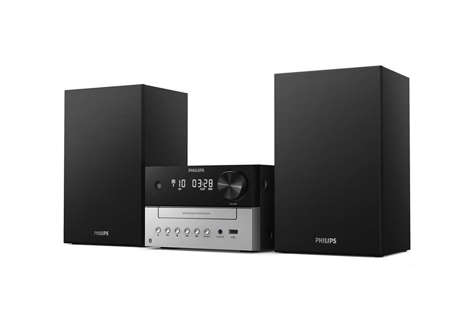 PHILIPS Mikro mūzikas sistēma ar Bluetooth, USB ports uzlādei TAM3205/12