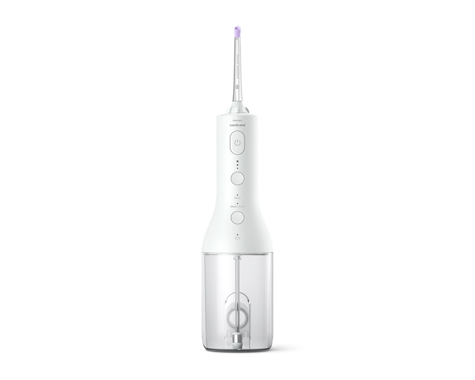 Sonicare Cordless Power Flosser 3000 mutes dobuma irrigators, balts HX3826/31
