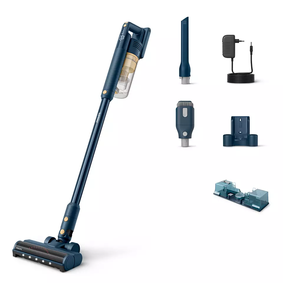 PHILIPS 5000 series bezvada spieķa tipa putekļsūcējs, zils XC5043/01