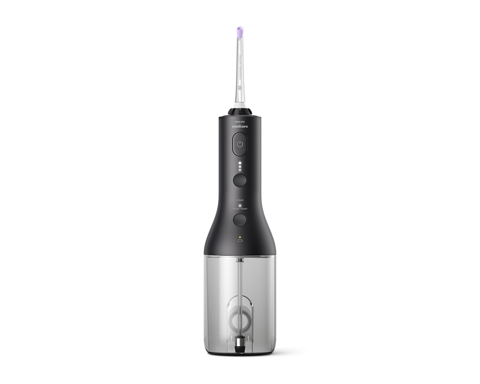 Sonicare Cordless Power Flosser 3000 mutes dobuma irrigators, melns HX3826/33