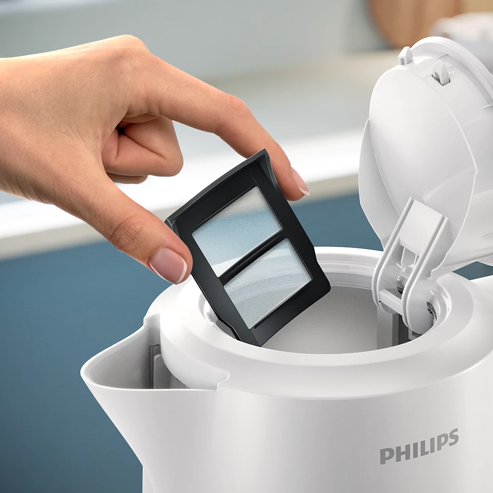 PHILIPS 3000. sērijas Basic tējkanna, 1.7L, balta HD9411/00