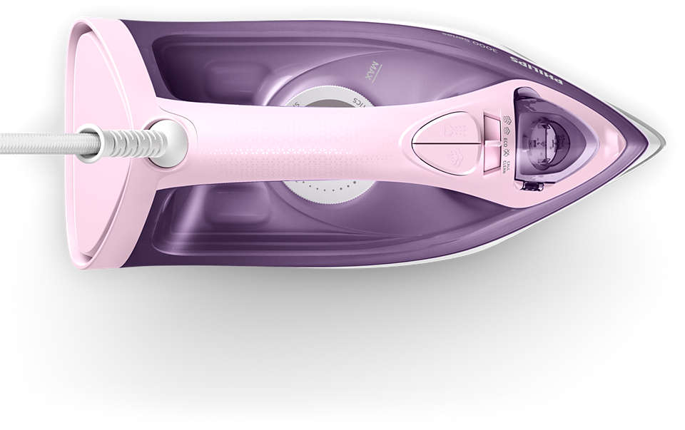 PHILIPS 3000 sērijas Tvaika gludeklis, 2200W, violets ar rozā DST3020/30