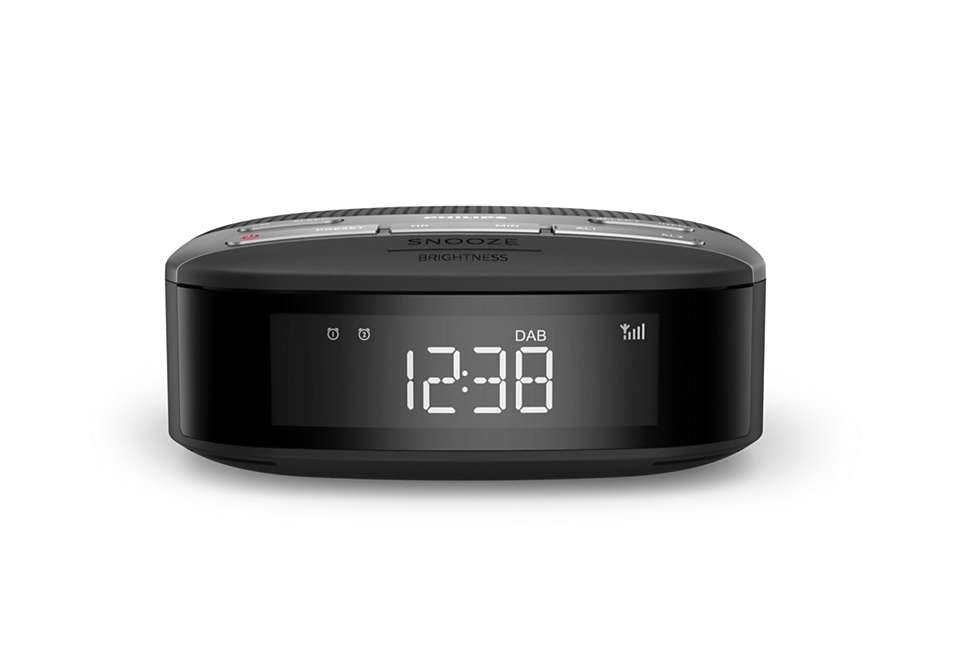 PHILIPS radio pulkstenis, melns TAR3505/12
