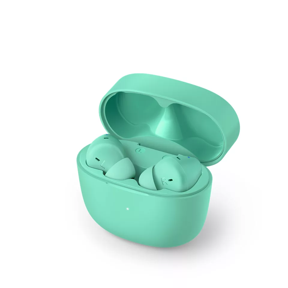 PHILIPS in-ear true bezvadu austiņas ar portatīvo uzlādes ietvaru, zaļas TAT2206GR/00