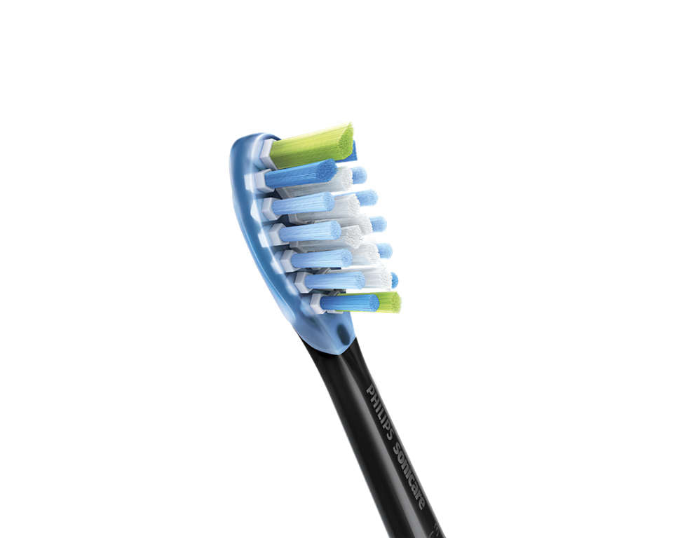 Sonicare C3 Premium Plaque Defence zobu birstes uzgalis, 4 gab, melns HX9044/33
