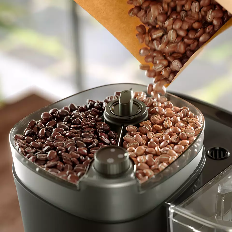 PHILIPS All-in-1 Brew Kafijas aparāts ar pilienu filtru un dzirnaviņām, melns un sudraba HD7900/50