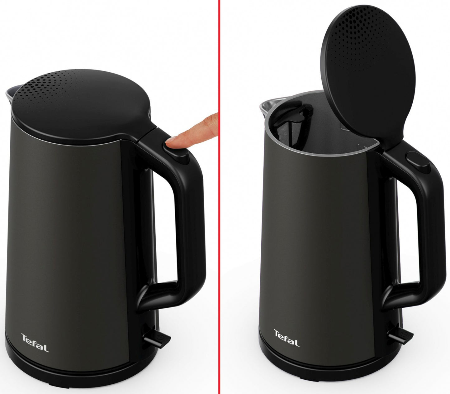 TEFAL tējkanna Double Layer, 1.5 L,pelēka KI583E