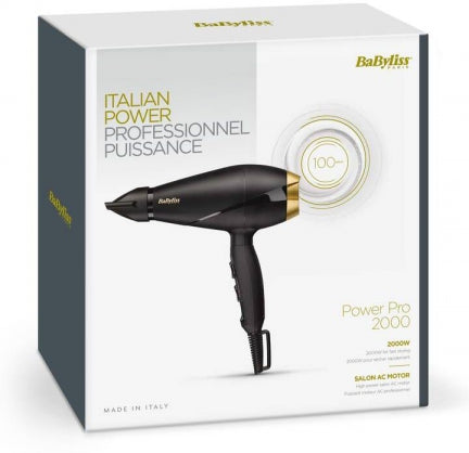 BaByliss matu fēns Power Pro, 2000W, melns 6704E