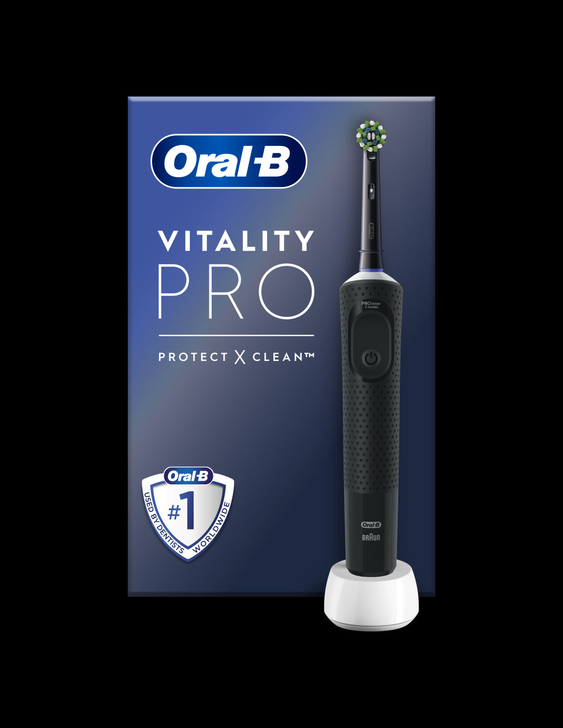 BRAUN Vitality PRO el.zobu birste, melna D 103.413.3 Black