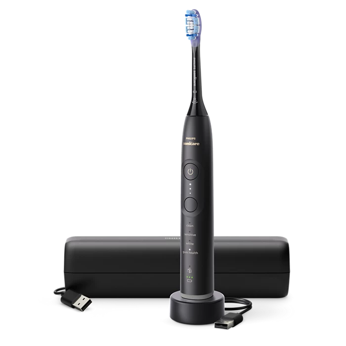 PHILIPS 7100 Sonic elektriskā zobu birste, melna HX7421/01