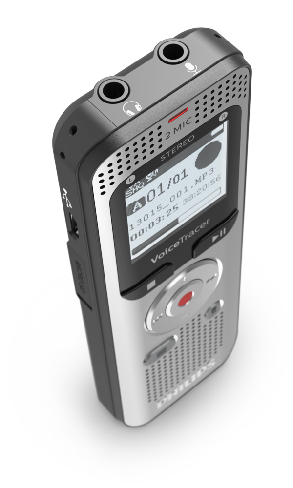PHILIPS diktafons, 8GB, sudraba DVT2050