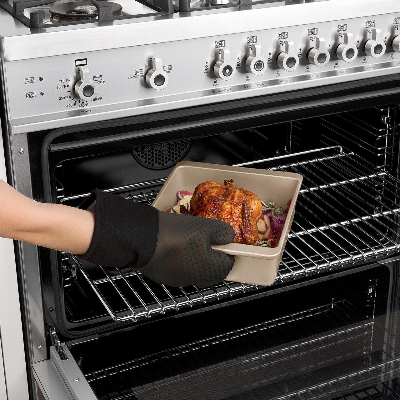 Termiskais cimds OXO Silicone Oven Mitt - Black 11219800 - DomoTehnika