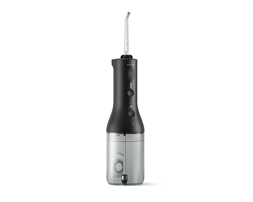 Sonicare Cordless Power Flosser 3000 mutes dobuma irrigators, melns HX3826/33