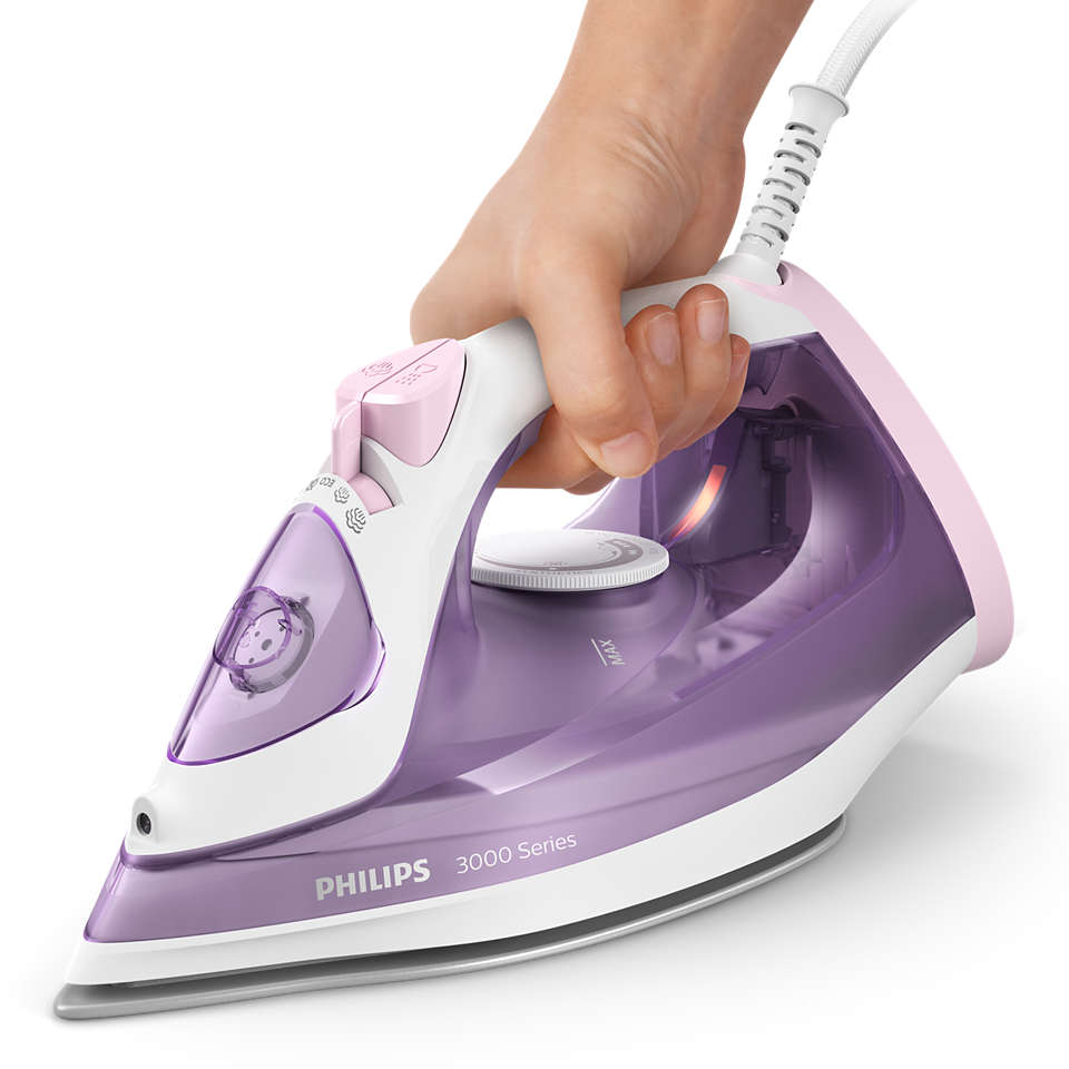 PHILIPS 3000 sērijas Tvaika gludeklis, 2000W, violets DST3010/30