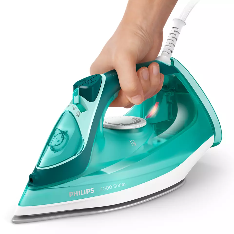 PHILIPS 3000 sērijas Tvaika gludeklis, 2400W, zaļš DST3030/70