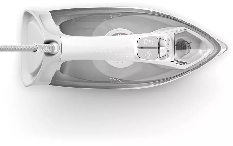PHILIPS 5000 sērijas Tvaika gludeklis, 2400W (balts/pelēks) DST5010/10