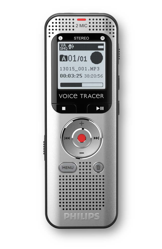 PHILIPS diktafons, 8GB, sudraba DVT2010