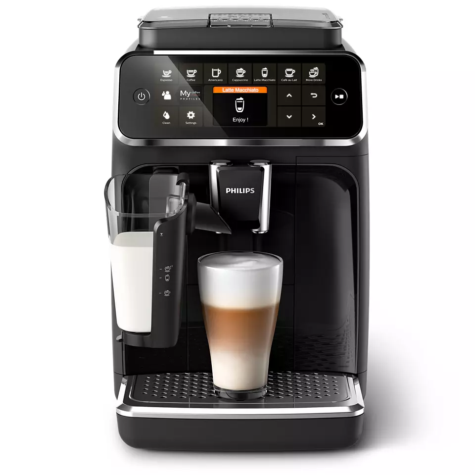 PHILIPS 4300 sērijas Pilnībā-automātisks Espresso kafijas automāts, melns EP4341/51