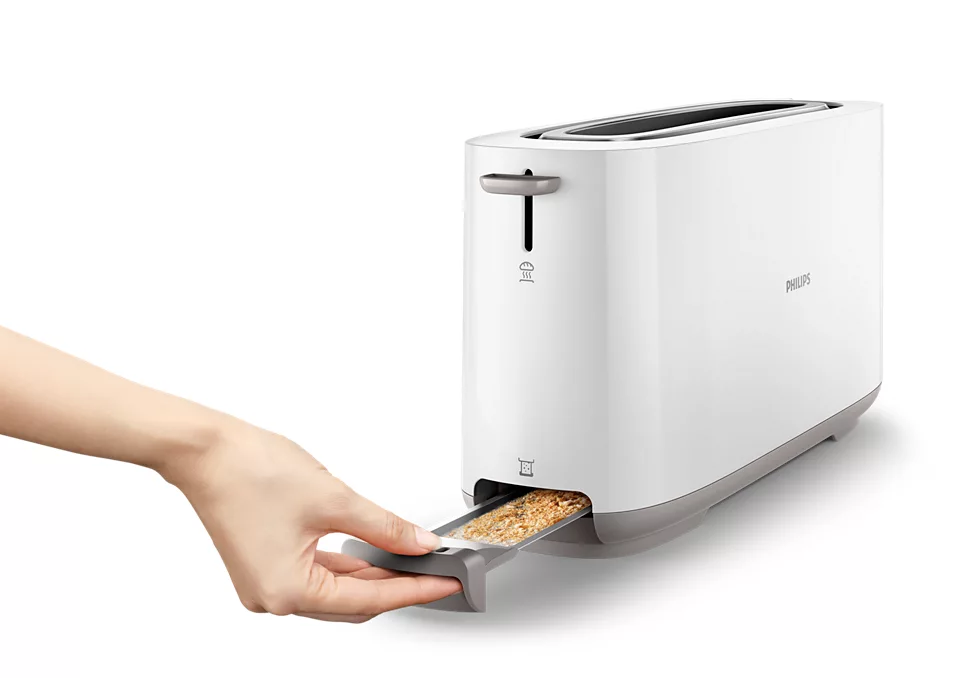 PHILIPS Daily Collection Tosteris, 830W, balts HD2590/00