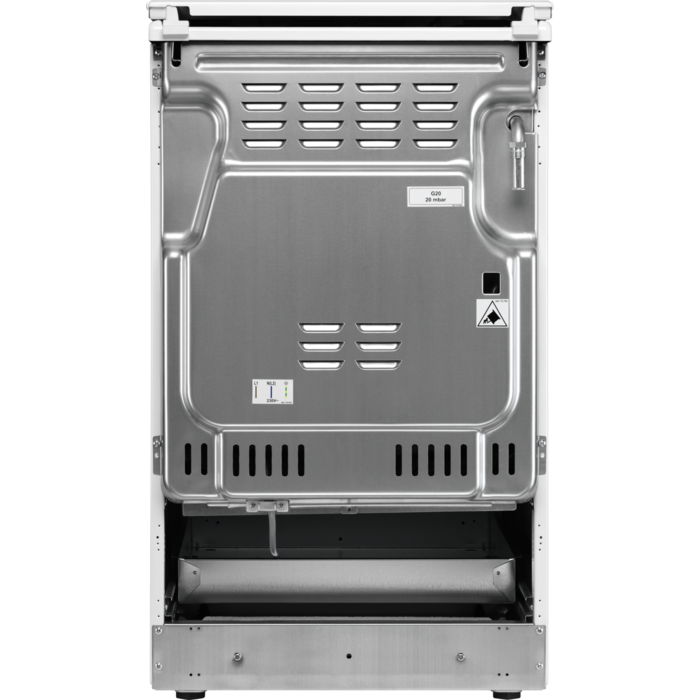 Electrolux gāzes plīts ar elektrisko cepeškrāsni, balta LKK560203W