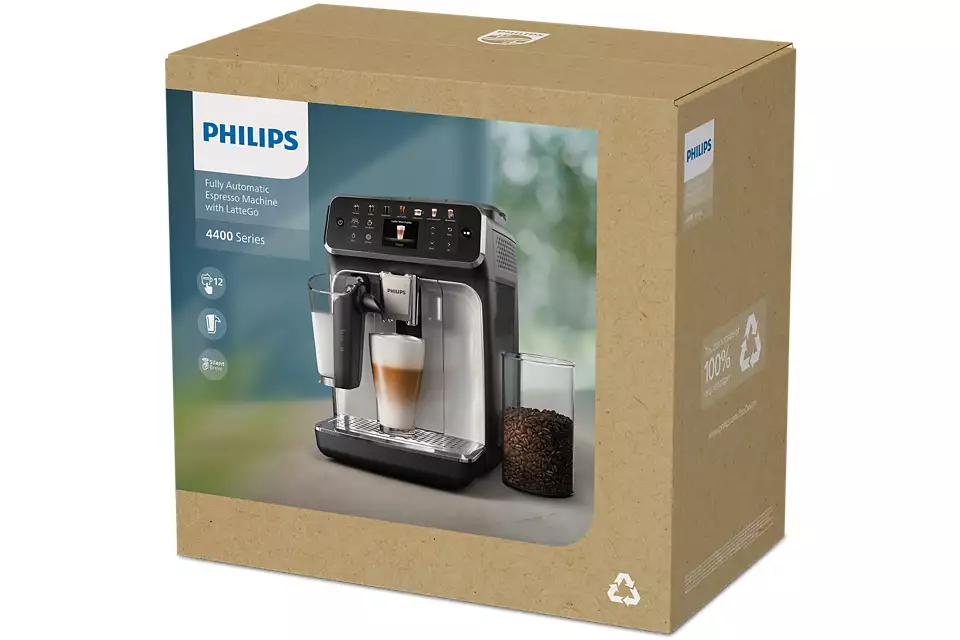 PHILIPS 4400 sērijas Pilnībā-automātisks Espresso kafijas automāts, melns EP4441/50