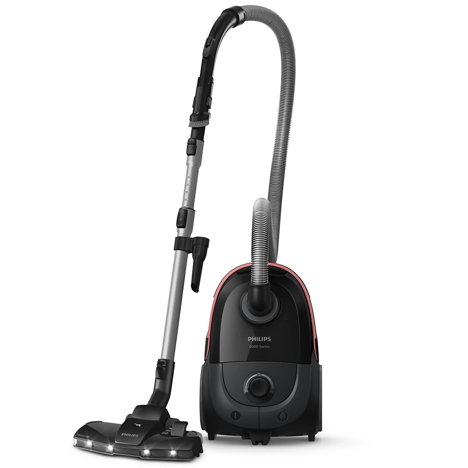 PHILIPS 6000 series putekļsūcējs ar maisu, 900W, melns XD6142/12