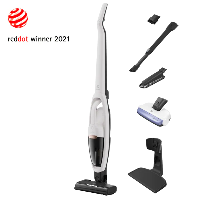 Electrolux 500.sērijas Hygienic bezvadu putekļusūcējs bez maisiņa, balts ES52HB25SH