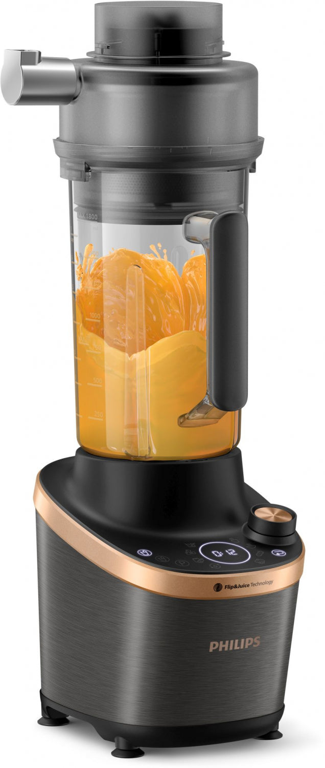 PHILIPS Flip&Juice blenderis, 1500W, melna un metāliska HR3770/10