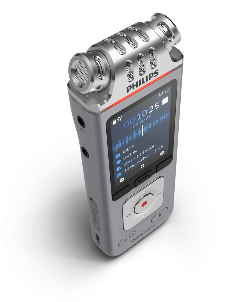 PHILIPS diktafons, 8GB, hroma/sudraba DVT4110
