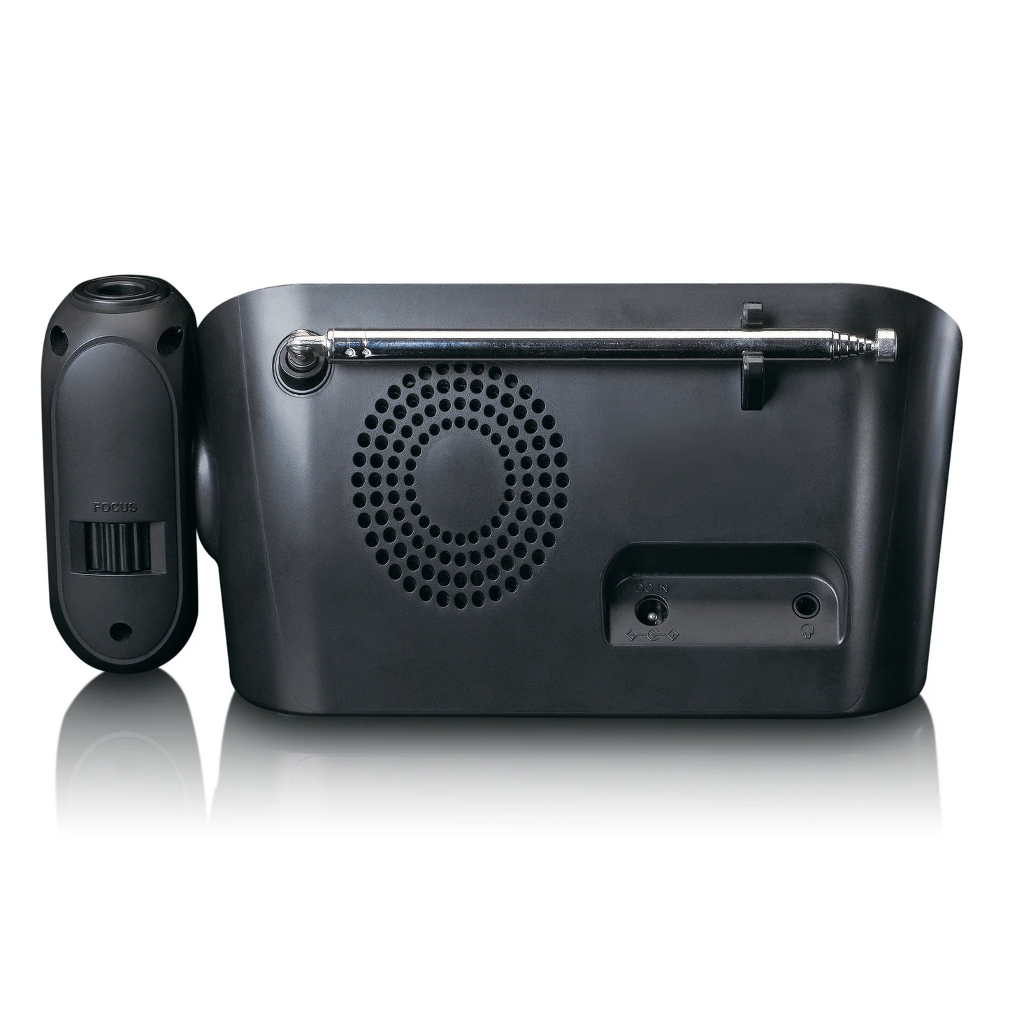 Lenco radio pulkstenis ar projekciju, melns CR-615BK