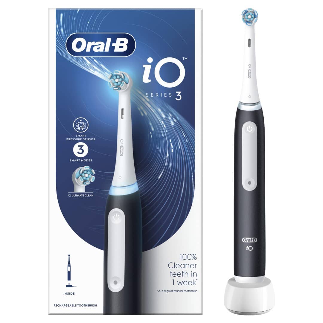 BRAUN iO3 el.zobu birste , melna iOG3.1A6.0 Black
