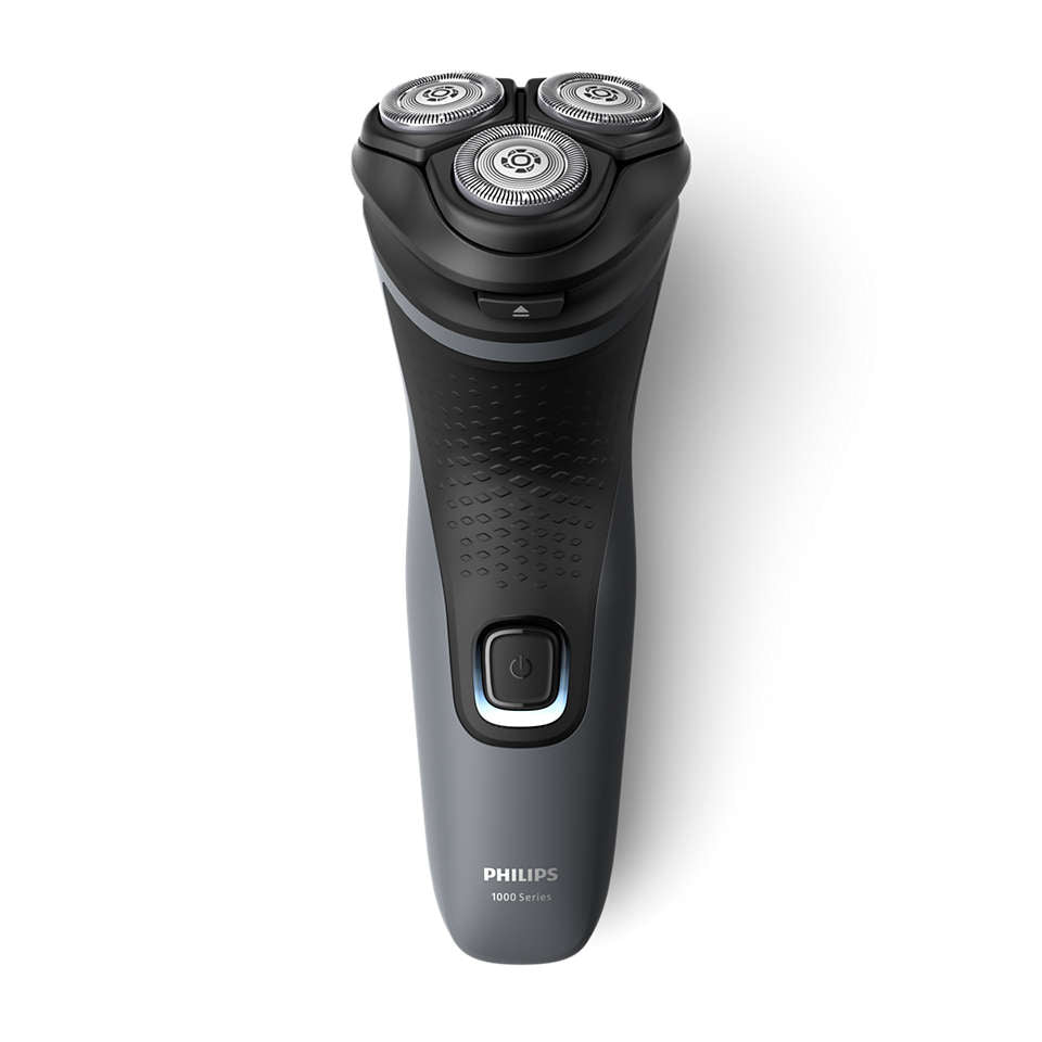 PHILIPS Shaver Series 1000 Elektriskais skuveklis sausai un mitrai skūšanai, pelēks S1142/00