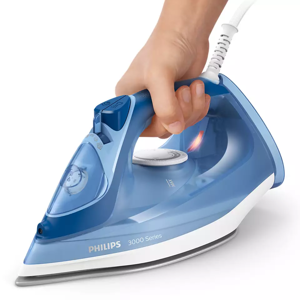 PHILIPS 3000 sērijas Tvaika gludeklis, 2400W, zils DST3031/20