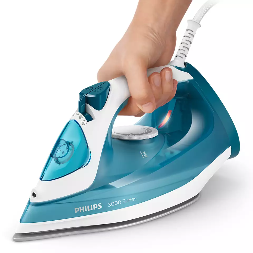 PHILIPS 3000 sērijas Tvaika gludeklis, 2100W, zilganzaļš ar baltu DST3011/20