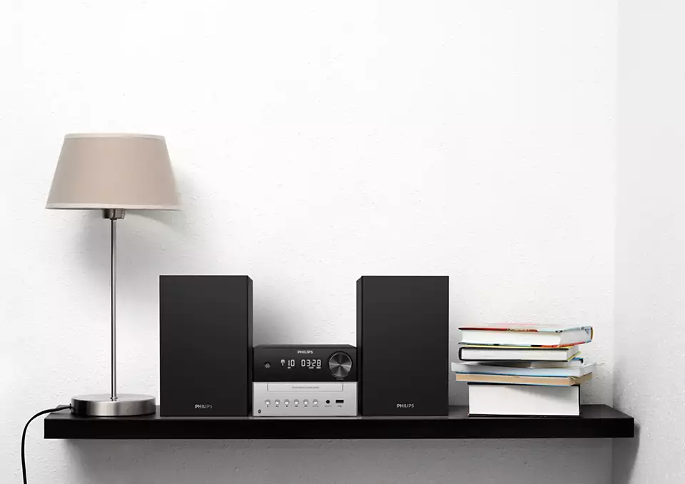 PHILIPS Mikro mūzikas sistēma ar Bluetooth, USB ports uzlādei TAM3205/12