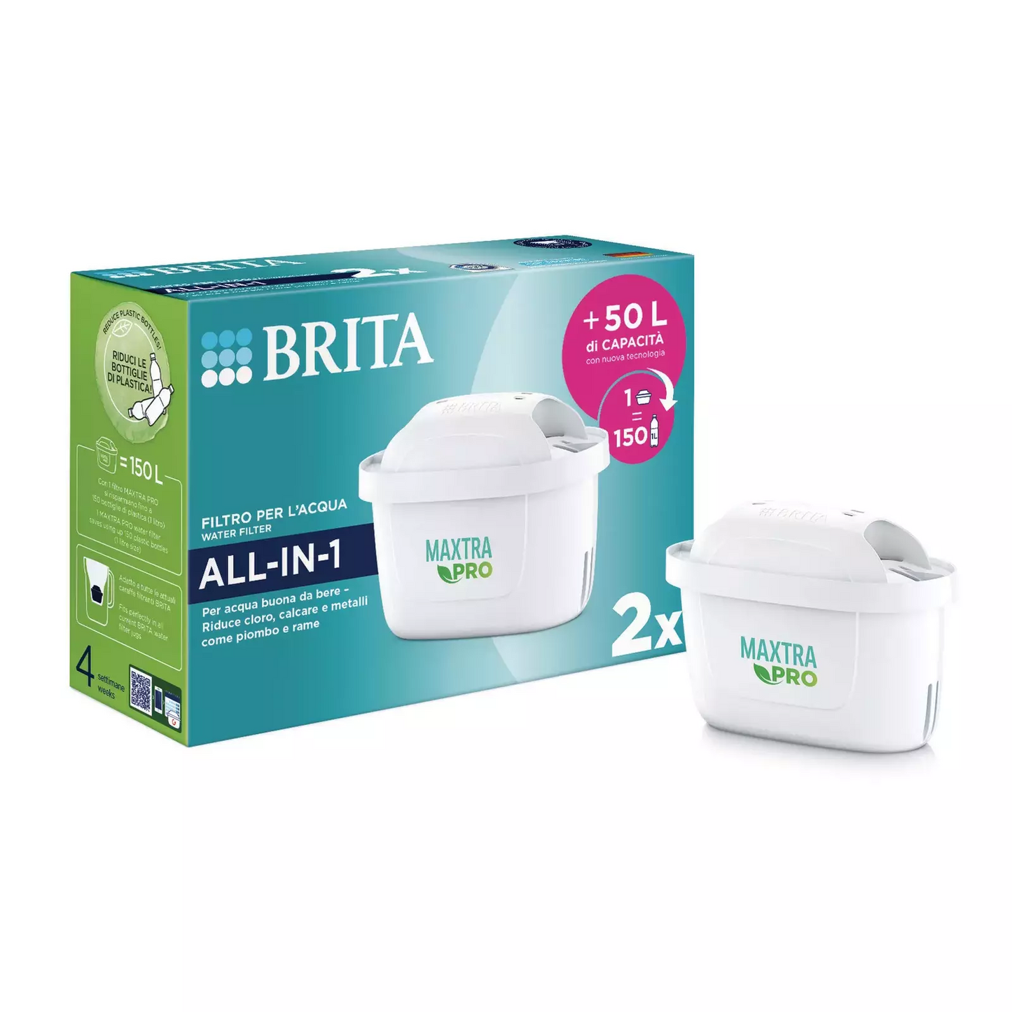 BRITA MAXTRA PRO ALL-IN-1 water filter cartridge 2 pcs.