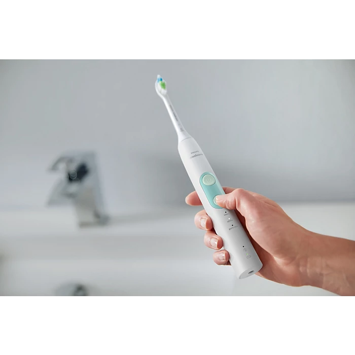 PHILIPS ProtectiveClean 5100 Sonic elektriskā zobu birste, balta un gaiši zila HX6857/28