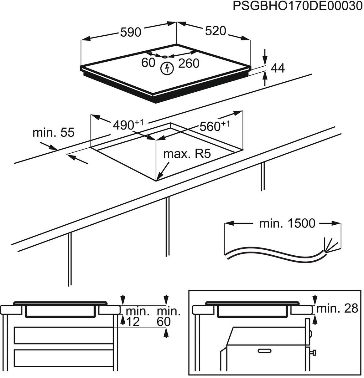 Iebūvējamā indukcijas virsma ELECTROLUX LIV63431BW - DomoTehnika